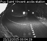 Webcam à Puy-Saint-Vincent, à la jonction entre la D4 et la D804 qui permet l'accès à la Station de ski de Puy-Saint-Vincent 1600