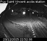 Webcam à Puy-Saint-Vincent, à la jonction entre la D4 et la D804 qui permet l'accès à la Station de ski de Puy-Saint-Vincent 1600