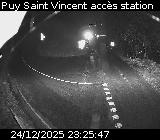 Webcam à Puy-Saint-Vincent, à la jonction entre la D4 et la D804 qui permet l'accès à la Station de ski de Puy-Saint-Vincent 1600