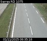 Webcam à Serres sur la D1075. Vue orientée vers l'aérodrome