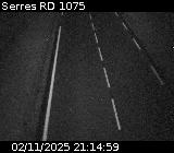 Webcam à Serres sur la D1075. Vue orientée vers l'aérodrome