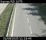 Webcam à Serres sur la D1075. Vue orientée vers l'aérodrome
