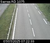Webcam à Serres sur la D1075. Vue orientée vers l'aérodrome
