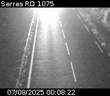 Webcam à Serres sur la D1075. Vue orientée vers l'aérodrome