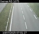 Webcam à Serres sur la D1075. Vue orientée vers l'aérodrome