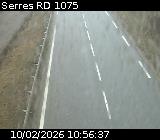Webcam à Serres sur la D1075. Vue orientée vers l'aérodrome