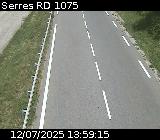 Webcam à Serres sur la D1075. Vue orientée vers l'aérodrome