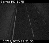 Webcam à Serres sur la D1075. Vue orientée vers l'aérodrome