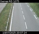 Webcam à Serres sur la D1075. Vue orientée vers l'aérodrome