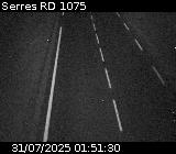 Webcam à Serres sur la D1075. Vue orientée vers l'aérodrome