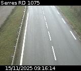 Webcam à Serres sur la D1075. Vue orientée vers l'aérodrome