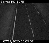 Webcam à Serres sur la D1075. Vue orientée vers l'aérodrome