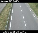 Webcam à Serres sur la D1075. Vue orientée vers l'aérodrome