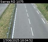 Webcam à Serres sur la D1075. Vue orientée vers l'aérodrome