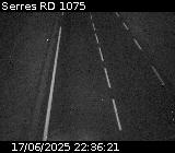 Webcam à Serres sur la D1075. Vue orientée vers l'aérodrome