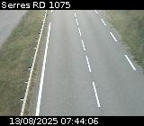 Webcam à Serres sur la D1075. Vue orientée vers l'aérodrome