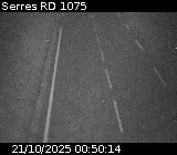 Webcam à Serres sur la D1075. Vue orientée vers l'aérodrome
