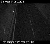 Webcam à Serres sur la D1075. Vue orientée vers l'aérodrome
