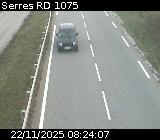 Webcam à Serres sur la D1075. Vue orientée vers l'aérodrome