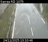 Webcam à Serres sur la D1075. Vue orientée vers l'aérodrome