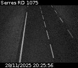 Webcam à Serres sur la D1075. Vue orientée vers l'aérodrome