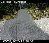 <h2>Webcam à Ribeyret au niveau du col des Tourettes sur la D26. Vue orientée vers la D994</h2>