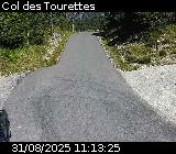 Webcam à Ribeyret au niveau du col des Tourettes sur la D26. Vue orientée vers la D994