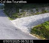 Webcam à Ribeyret au niveau du col des Tourettes sur la D26. Vue orientée vers la D994