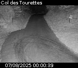 Webcam à Ribeyret au niveau du col des Tourettes sur la D26. Vue orientée vers la D994