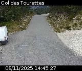 Webcam à Ribeyret au niveau du col des Tourettes sur la D26. Vue orientée vers la D994