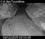 Webcam à Ribeyret au niveau du col des Tourettes sur la D26. Vue orientée vers la D994