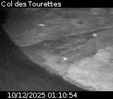 Webcam à Ribeyret au niveau du col des Tourettes sur la D26. Vue orientée vers la D994