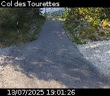 Webcam à Ribeyret au niveau du col des Tourettes sur la D26. Vue orientée vers la D994