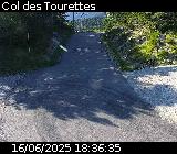Webcam à Ribeyret au niveau du col des Tourettes sur la D26. Vue orientée vers la D994