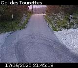 Webcam à Ribeyret au niveau du col des Tourettes sur la D26. Vue orientée vers la D994