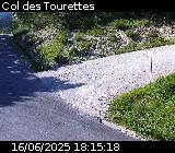 Webcam à Ribeyret au niveau du col des Tourettes sur la D26. Vue orientée vers la D994