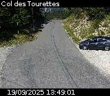 Webcam à Ribeyret au niveau du col des Tourettes sur la D26. Vue orientée vers la D994