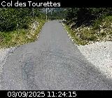 Webcam à Ribeyret au niveau du col des Tourettes sur la D26. Vue orientée vers la D994