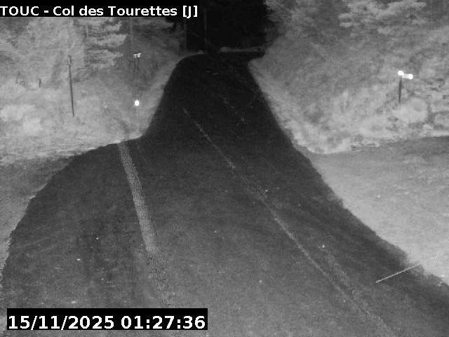 <h2>Webcam à Ribeyret au niveau du col des Tourettes sur la D26. Vue orientée vers la D994</h2>