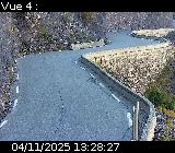 Webcam sur la D902 au niveau des Gorges du Guil. Caméra située à l'entrée du Tunnel des Roches Violettes. Vue orientée vers Guillestre
