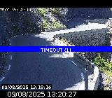 Webcam sur la D902 au niveau des Gorges du Guil. Caméra située à l'entrée du Tunnel des Roches Violettes. Vue orientée vers Guillestre