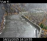 <h2>Webcam sur la D902 au niveau des Gorges du Guil. Caméra située à l'entrée du Tunnel des Roches Violettes. Vue orientée vers Guillestre</h2>
