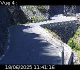 Webcam sur la D902 au niveau des Gorges du Guil. Caméra située à l'entrée du Tunnel des Roches Violettes. Vue orientée vers Guillestre