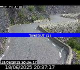 <h2>Webcam sur la D902 au niveau des Gorges du Guil. Caméra située à l'entrée du Tunnel des Roches Violettes. Vue orientée vers Guillestre</h2>