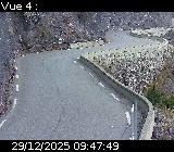 Webcam sur la D902 au niveau des Gorges du Guil. Caméra située à l'entrée du Tunnel des Roches Violettes. Vue orientée vers Guillestre