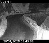 Webcam sur la D902 au niveau des Gorges du Guil. Caméra située à l'entrée du Tunnel des Roches Violettes. Vue orientée vers Guillestre
