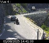 Webcam sur la D902 au niveau des Gorges du Guil. Caméra située à l'entrée du Tunnel des Roches Violettes. Vue orientée vers Guillestre