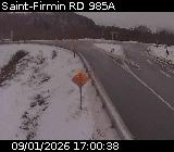 <h2>Webcam à Saint-Firmin à la jonction entre la N85 et la D985A. Vue orientée vers Gap et Grenoble.</h2>