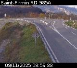<h2>Webcam à Saint-Firmin à la jonction entre la N85 et la D985A. Vue orientée vers Gap et Grenoble.</h2>