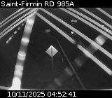Webcam à Saint-Firmin à la jonction entre la N85 et la D985A. Vue orientée vers Gap et Grenoble.